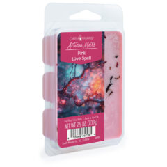 Pink Love Spell Artisan Wax Melts by Candle Warmers Etc. A luxurious bouquet of delicate florals, sweetened with hints of fruits. 100% Soy Wax.