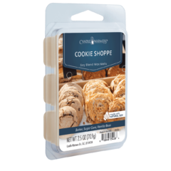 Close your eyes and envelop your space with the nostalgic scent of a homemade bakery, surrounded by cooling trays of freshly baked cookies. Let the delicious fragrance spark joy and make your home feel like a comforting, sweet-scented haven. Bring the magic of fresh-baked cookies home with the Cookie Shoppe Wax Melt, and try not to drool.