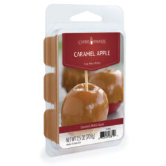 CARAMEL APPLE FRAGRANCE: Crisp red apples drizzled with rich, buttery caramel. TOP NOTES: Caramel, Butter, Apple MID NOTES: Cinnamon, nutmeg BASE NOTES: Sweet, Vanilla, Butter