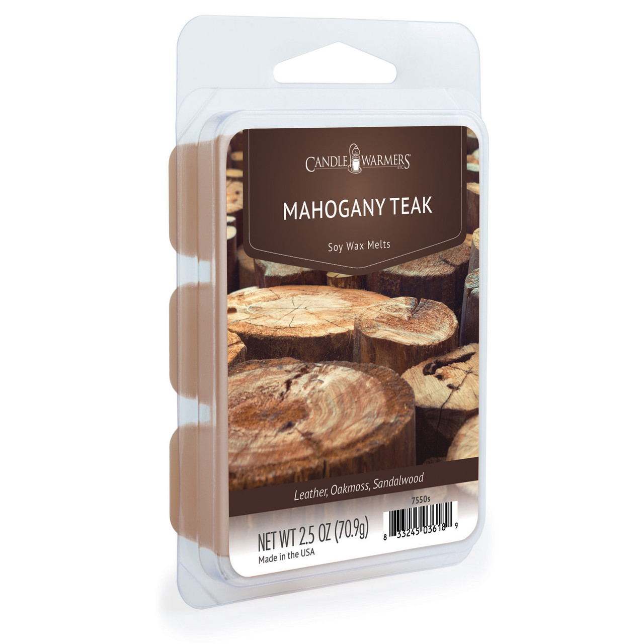 MAHOGANY TEAK FRAGRANCE: Rich tones of mahogany and teakwood softened with hints of lavender and rose. TOP NOTES: Aqueous, Marine, Lavender, Leather MID NOTES: Pine, Rose, Oakmoss BASE NOTES: Sandalwood, Jasmine, Tonka