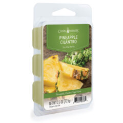 PINEAPPLE CILANTRO FRAGRANCE: Fresh juicy pineapple paired with bold fresh-cut cilantro. TOP NOTES: Crushed Pineapple, Meyer Lemon MID NOTES: Fresh Cilantro, Creamy Coconut Milk BASE NOTES: Sugar Cane, Vanilla Bean, Chiffon Musk