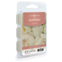 WHITE PEONY FRAGRANCE: Fragrant peony with hints of jasmine, fig, and vanilla. TOP NOTES: Floral, Sweet MID NOTES: Peony, Berry BASE NOTES: Musk, Vanilla