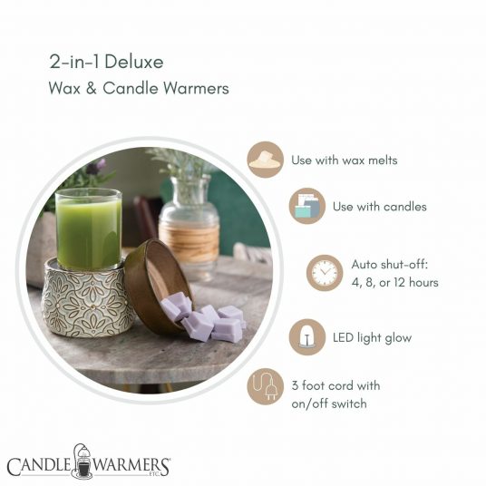Bronze Floral 2-In-1 Deluxe Fragrance Warmer
