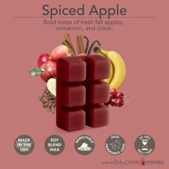 SPICED APPLE FRAGRANCE: Bold notes of fresh fall apples, cinnamon, and clove. TOP NOTES: Apple, Banana, Cherry MID NOTES: Cinnamon, Clove BASE NOTES: Vanilla