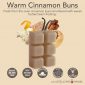 WARM CINNAMON BUNS FRAGRANCE: Fresh from the oven cinnamon buns smothered with sweet buttercream frosting. TOP NOTES: Cinnamon, Citrus MID NOTES: Baked Accord, Brown Sugar BASE NOTE: Vanilla