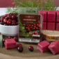 CRANBERRY SAGE FRAGRANCE: Tart cranberries combined with Valencia orange and sage. TOP NOTES: Tart Cranberry, Valencia Orange, Strawberry MID NOTES: Peach Nectar, Clary Sage, Cinnamon BASE NOTES: Cedar, Mistletoe, Frosted Spruce