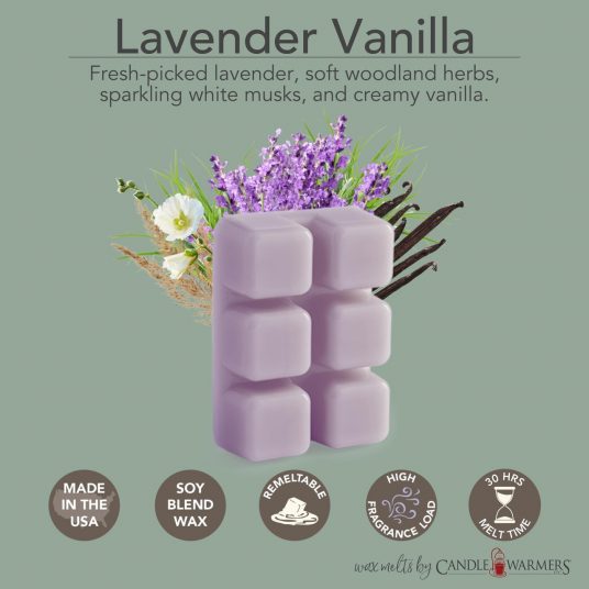 Aromatic Symphony: Lavender Vanilla Essential Oil Wax Melt