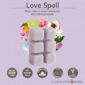 LOVE SPELL FRAGRANCE: Playful blend of lush blossoms and sweet peaches. TOP NOTES: White Peach, Bergamot, Mandarin MID NOTES: Cherry Blossom, Star jasmine, Cyclamen BASE NOTES: Fresh Breeze Accord, Exotic Musk