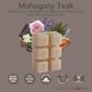 MAHOGANY TEAK FRAGRANCE: Rich tones of mahogany and teakwood softened with hints of lavender and rose. TOP NOTES: Aqueous, Marine, Lavender, Leather MID NOTES: Pine, Rose, Oakmoss BASE NOTES: Sandalwood, Jasmine, Tonka