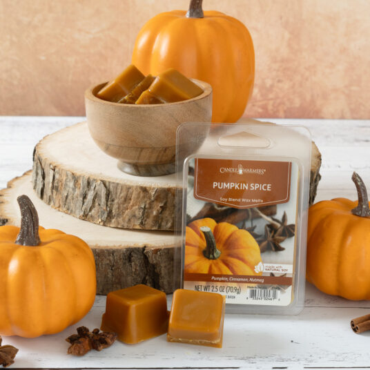 PUMPKIN SPICE FRAGRANCE: Fresh pumpkin, sweet vanilla cream, cinnamon, clove, and ginger. TOP NOTES: Cinnamon Stick, Grated Clove, Dash of Nutmeg MID NOTES: Pumpkin Pure, Orange Peel BASE NOTES: Milky Vanilla, Maple Syrup