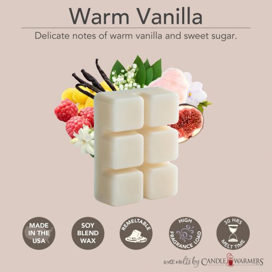 Candle Warmers 2.5 oz Peppermint Vanilla Swirl Wax Melt