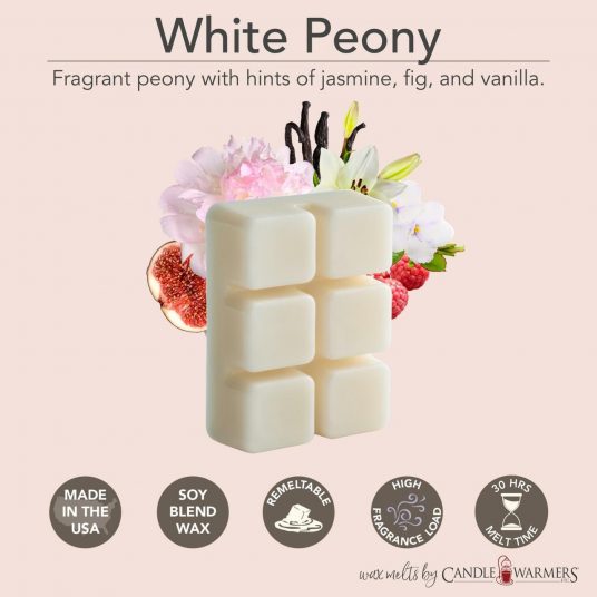 Fresh Tuberose and Peony Scented Wax Melts