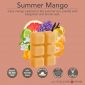 SUMMER MANGO FRAGRANCE: Juicy mango ripened in the summer sun, paired with bergamot and lemon zest. TOP NOTES: Bergamot, Grapefruit, Lemon Zest, Mandarin Orange MID NOTES: Lavender, Apple Blossom BASE NOTES: Vanilla, Musk