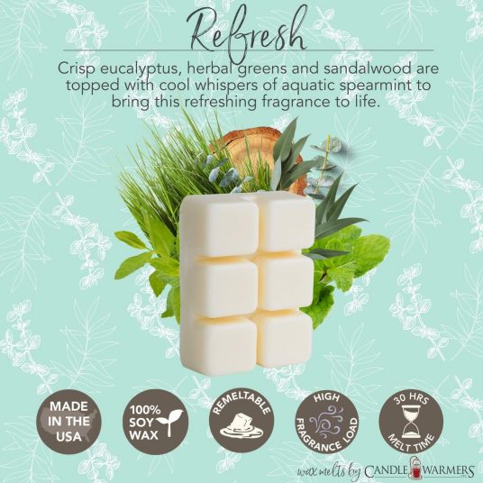 Fresh & Clean Wax Melts Variety Pack - Blue Moon, Iced Mint Lavender,  Eucalyptus Spearmint - Highly Scented + Natural Oils - Shortie's Candle  Company 