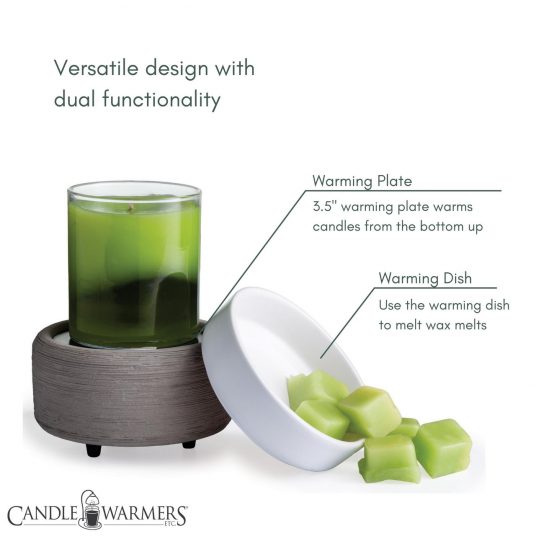 Candle Warmers 2-in-1 Classic Fragrance Warmer, Midas