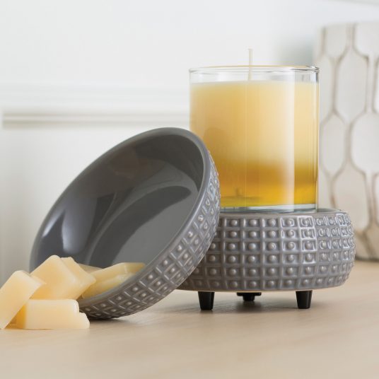 Candle Warmers 2-in-1 Classic Warmer - Gray Texture