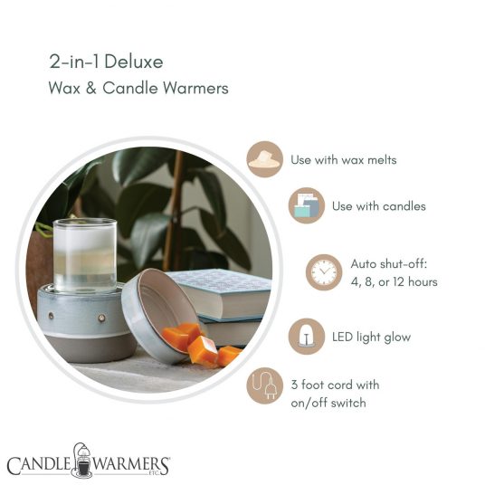 Glazed Concrete 2-In-1 Deluxe Fragrance Warmer