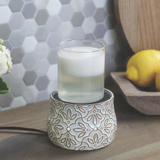 Bronze Floral 2-In-1 Deluxe Fragrance Warmer
