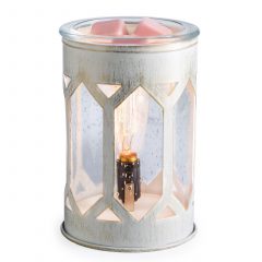 4 White Arched Candle Warmer Lamp