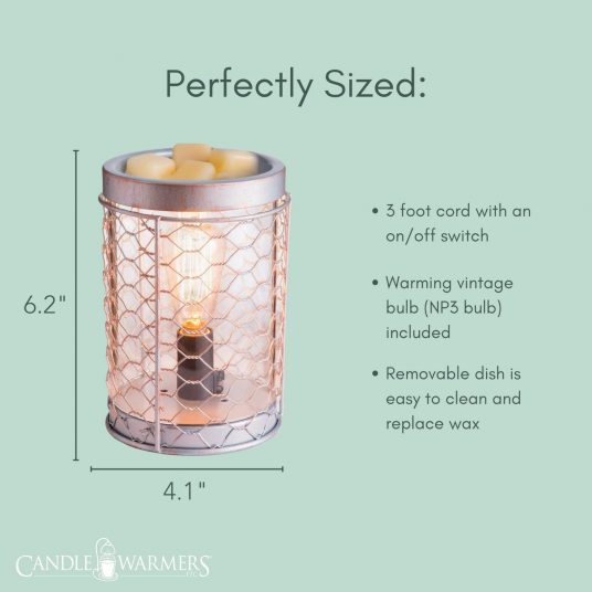 Candle Warmers Etc Chicken Wire Pluggable Fragrance Warmer