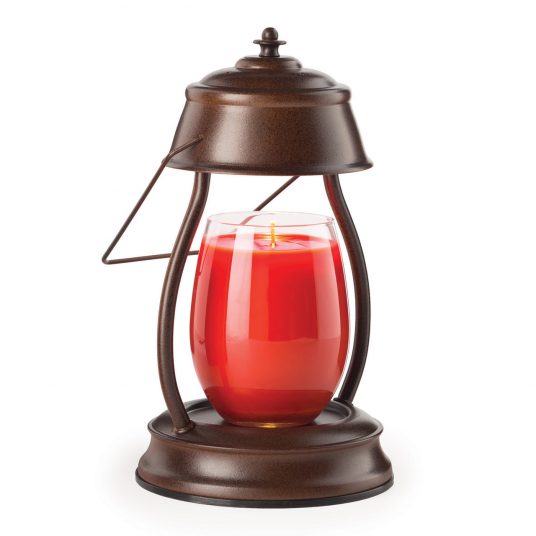 Rustic Brown Hurricane Lamp