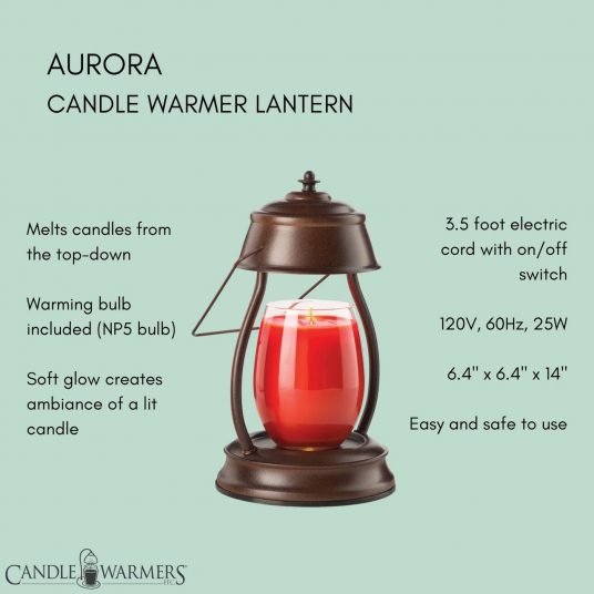 Rustic Brown Hurricane Lamp
