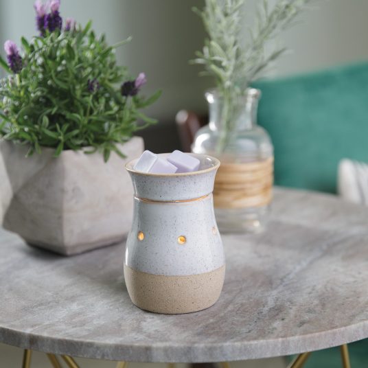 Rustic White Midsize Illumination Fragrance Warmer