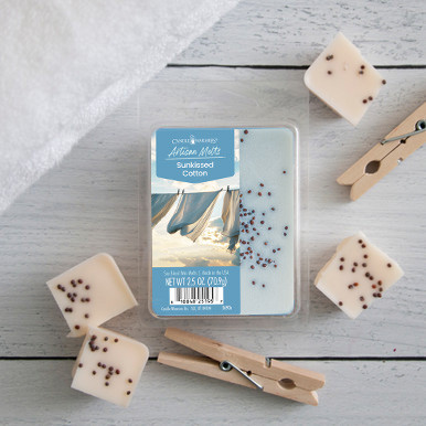 Sunkissed Cotton Artisan Wax Melts by Candle Warmers Etc. A bright summer day in a field of sun-warmed, natural-grown cotton.