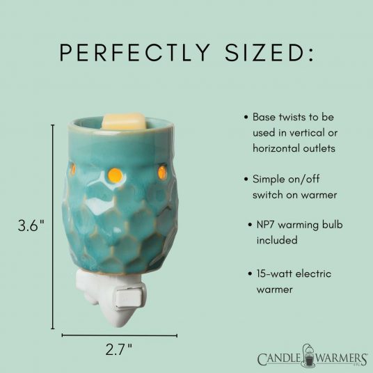 Turquoise Honeycomb Pluggable Fragrance Warmer
