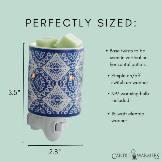 Indigo Porcelain Pluggable Fragrance Warmer
