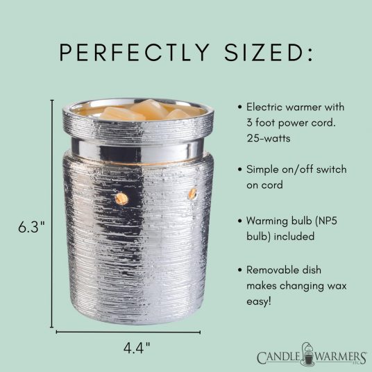 Brushed Chrome Illumination Fragrance Warmer