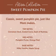 Sweet Pumpkin Pie Artisan Wax Melts by Candle Warmers Etc. Classic, sweet pumpkin pie, just like Mom makes.