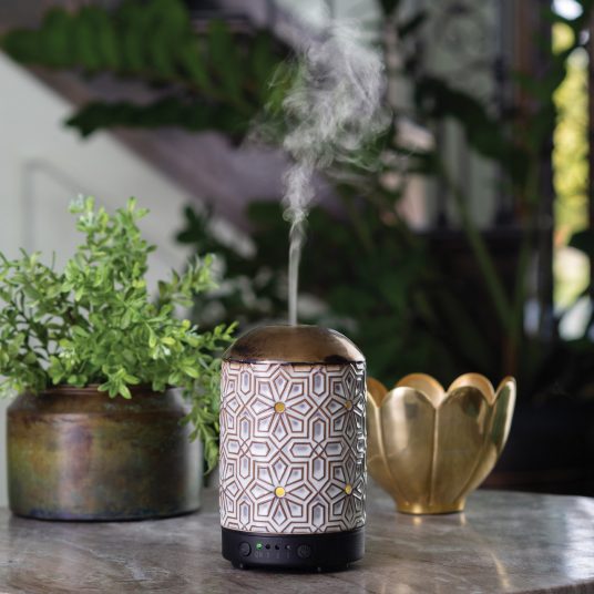 Bronze Geometric Timer Ultra Sonic Diffuser