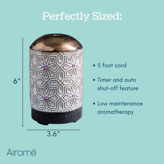 Bronze Geometric Timer Ultra Sonic Diffuser
