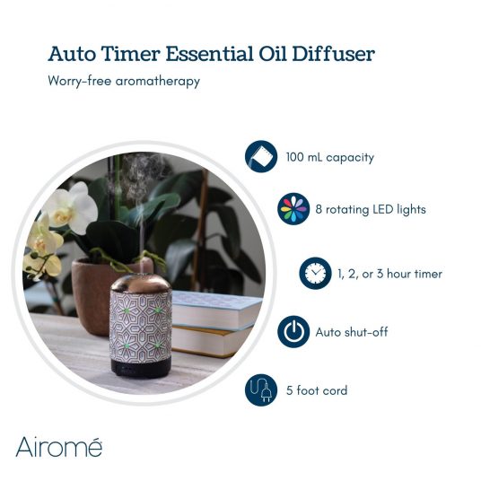 Bronze Geometric Timer Ultra Sonic Diffuser