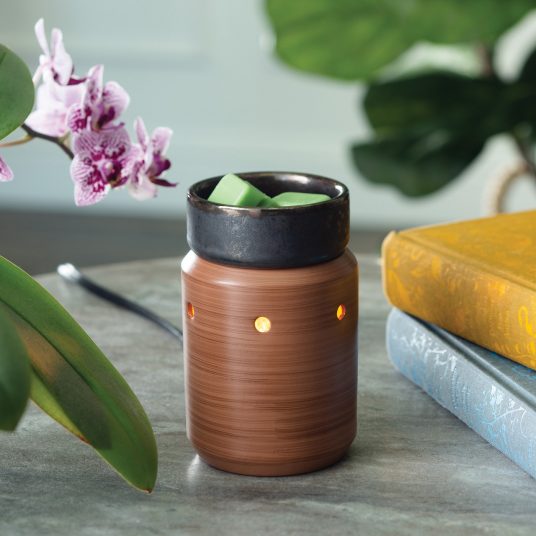 Pewter & Walnut Wax Melt Warmer – Velvet Whiskey Candle Co