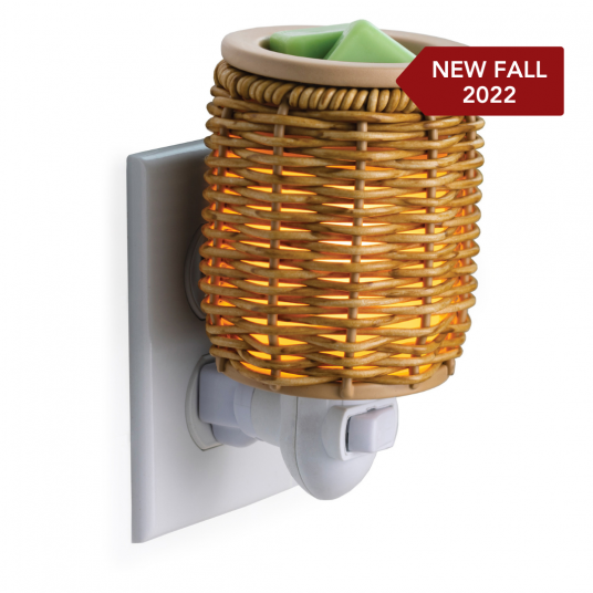 Wicker Lantern Pluggable Fragrance Warmer