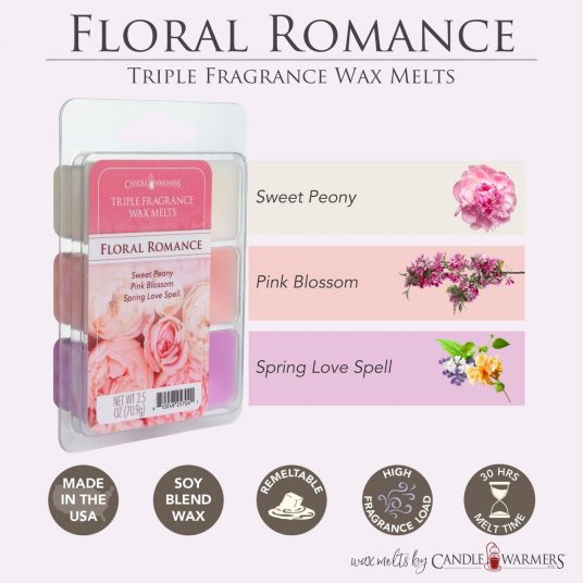 Floral Romance Triple Fragrance Wax Melts