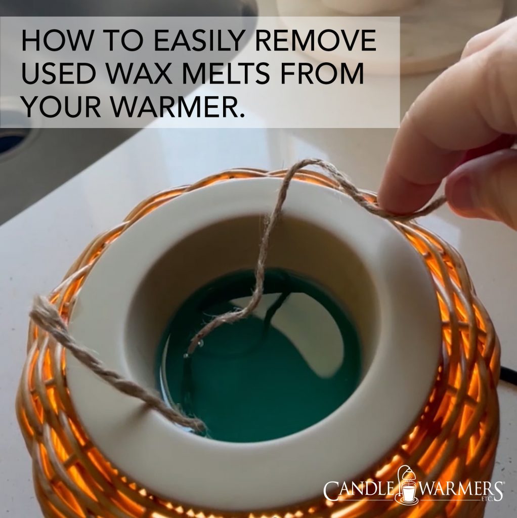How to easily remove used wax melts from your warmer