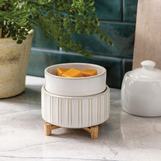 Candle Warmers Etc 2-In-1 Classic Warmer Lattice - Ceramic Wax