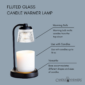 Add a touch of elegance to your home with our Fluted Glass Candle Warmer Lamp. The clear glass shade allows light and warmth to shine through freely, while the glass flutes create a beautiful decorative effect. Our candle warmer lamps use top-down warming technology that lets you enjoy the scent and ambiance of a candle without a flame.