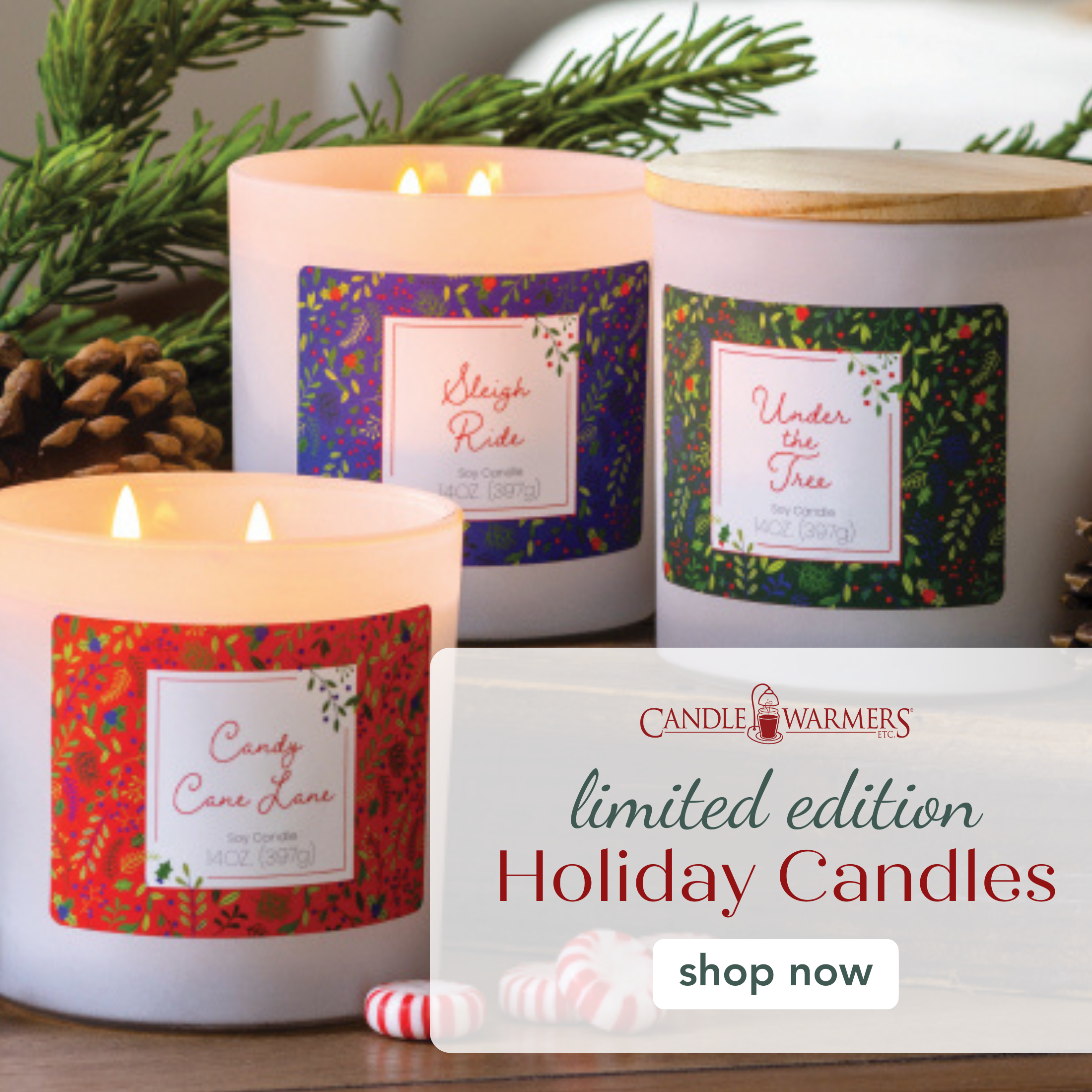 Limited Edition Holiday Candles by Candle Warmers Etc.