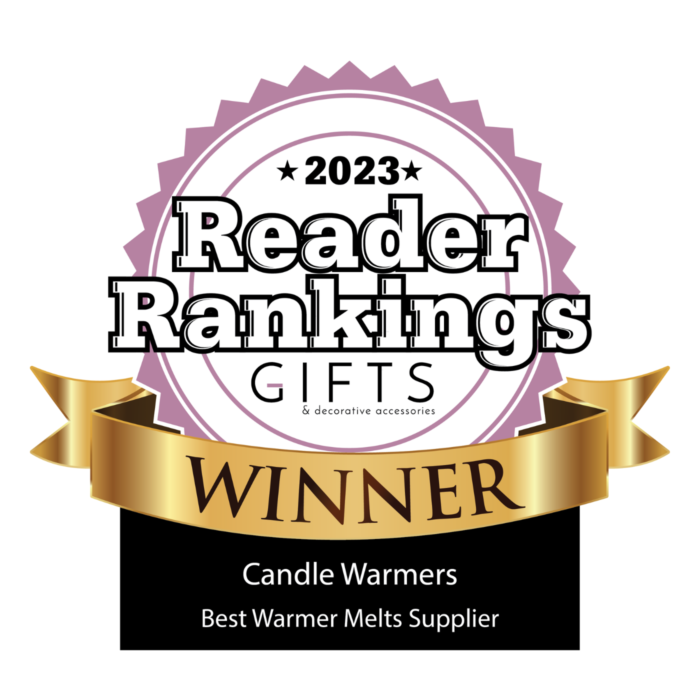 Gifts and Dec Reader Ranking CWE Winner Badge (1400 x 1400 px)