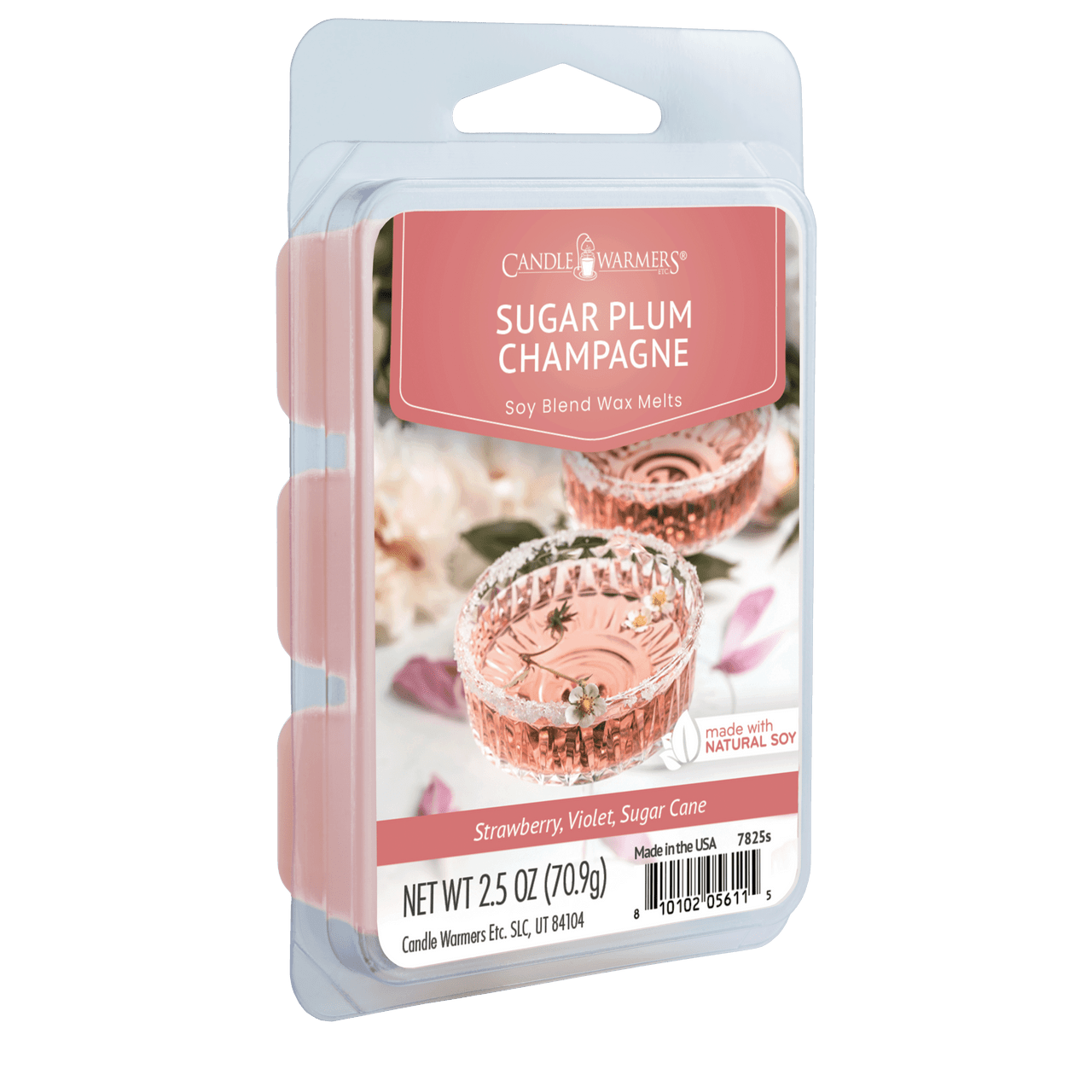 Immerse yourself in the captivating scent of our Sugar Plum Champagne Wax Melt. Allow the juicy, sweet essence of ripe plum to envelop your space, balanced perfectly with the warmth of vanilla bean. The harmonious fusion of sun-kissed blueberries and strawberries adds a delightful twist, while the zesty spark of orange and the tangy black currant create a refreshing and invigorating atmosphere. Unleash the irresistible allure of this sweet and effervescent fragrance throughout your home.