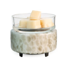 The Classic 2-in-1 Swirl Glass Fragrance Warmer showcases a beautiful swirl pattern that captures and reflects light, adding a dynamic and stylish element to your decor. The high-quality glass construction ensures durability and timeless appeal.