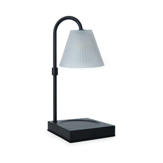 Elevate your space with the sophisticated Lumiere Candle Warmer Lamp. The sleek black design and clear glass shade provide a modern touch, while the glass flutes cast a stunning decorative glow. Using advanced top-down warming technology, this lamp allows you to enjoy the aroma and ambiance of your favorite candles without the need for an open flame. It also features an adjustable stem and a convenient timer/dimmer switch for personalized comfort.