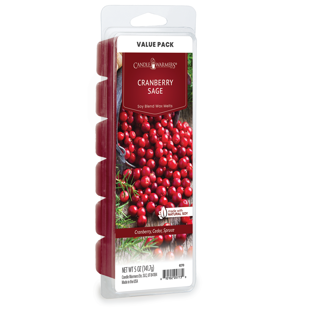 CRANBERRY SAGE FRAGRANCE: Tart cranberries combined with Valencia orange and sage. TOP NOTES: Tart Cranberry, Valencia Orange, Strawberry MID NOTES: Peach Nectar, Clary Sage, Cinnamon BASE NOTES: Cedar, Mistletoe, Frosted Spruce