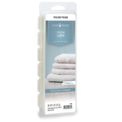 FRESH LINEN FRAGRANCE: Fresh, fluffy towels warm from the dryer. TOP NOTES: Aqueous, Marine, Jasmine, Orange MID NOTES: Fruity, Apple, Jasmine, Rose BASE NOTES: Woody, Sandalwood, Peach, Mimosa