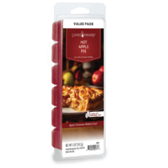 HOT APPLE PIE FRAGRANCE: Hot from the oven apple pie with tart apples and a flaky, buttery crust. TOP NOTES: Orange, Cranberry, Apple, Lemon MID NOTES: Cinnamon, Clove BASE NOTES: Tonka, Vanillin, Musk