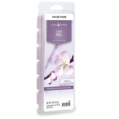 LOVE SPELL FRAGRANCE: Playful blend of lush blossoms and sweet peaches. TOP NOTES: White Peach, Bergamot, Mandarin MID NOTES: Cherry Blossom, Star jasmine, Cyclamen BASE NOTES: Fresh Breeze Accord, Exotic Musk